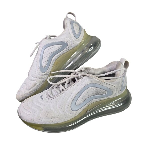 Womens Nike Air Max 720 Sneakers White & Gray Mesh Upper Clear Air Sole Size 8 - Picture 1 of 9